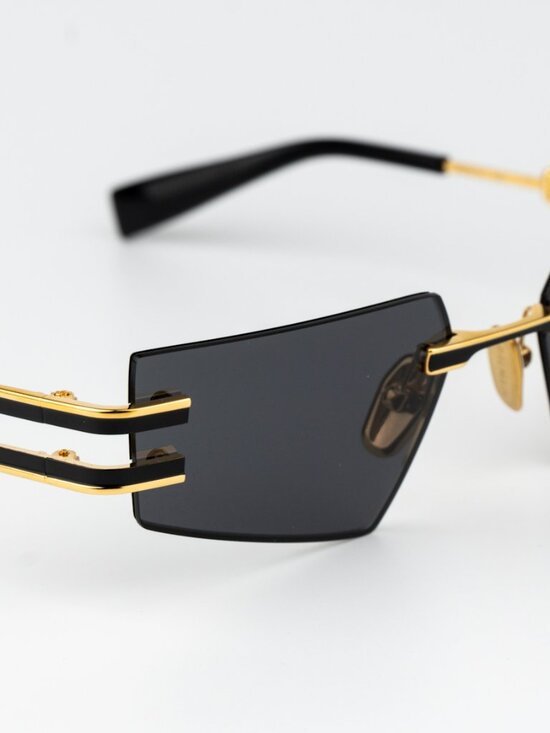 Balmain Women Sunglasses Titanium Gold Black Grey Geometric FIXE BPS-123A-54 main image 10